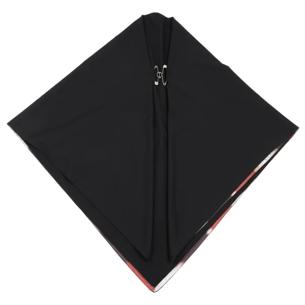 Jean Paul GAULTIER Taped Cape Stole Black,Red  K-165635_001