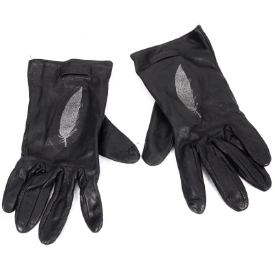 Jean Paul GAULTIER Feather Printed Leather Glove