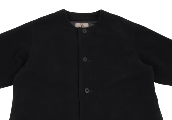 Y's Wool Collarless Long Coat K-165637_003