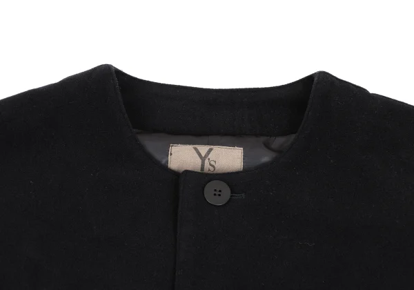 Y's Wool Collarless Long Coat K-165637_004