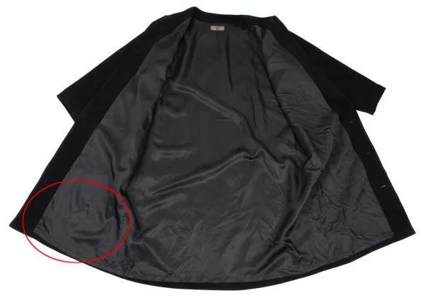 Y's Wool Collarless Long Coat K-165637_010