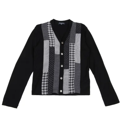 COMME des GARCONS HOMME Wool Front Switch Design Cardigan