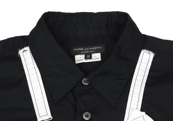 COMME des GARCONS HOMME PLUS Bow Tie Double Patch Pocket Long Sleeve Shirt K-165641_003