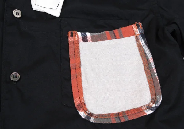 COMME des GARCONS HOMME PLUS Bow Tie Double Patch Pocket Long Sleeve Shirt K-165641_006