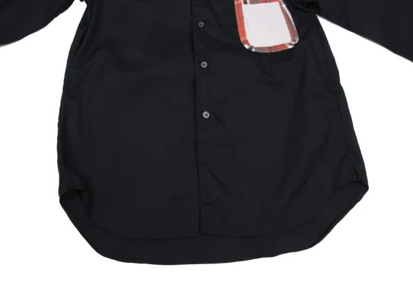 COMME des GARCONS HOMME PLUS Bow Tie Double Patch Pocket Long Sleeve Shirt K-165641_010