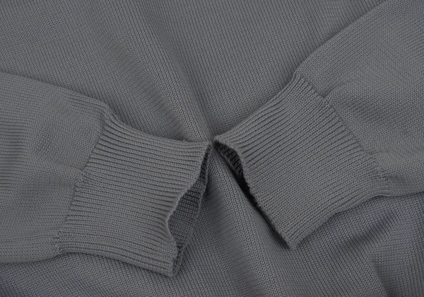 COMME des GARCONS HOMME PLUS Poly Back Embossed Design V-Neck Knit K-165642_005