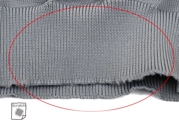 COMME des GARCONS HOMME PLUS Poly Back Embossed Design V-Neck Knit K-165642_008