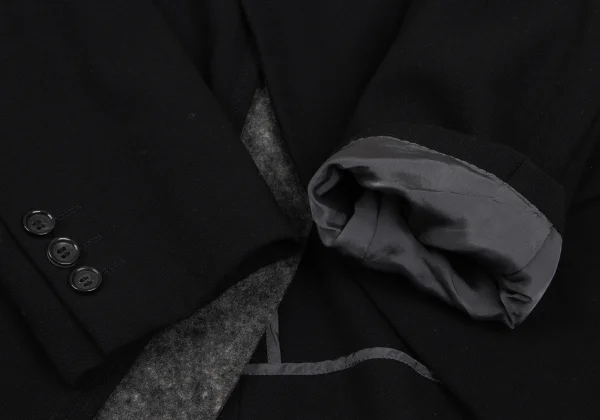 COMME des GARCONS HOMME PLUS Felt Wool Paste Design 1B Jacket K-165644_009