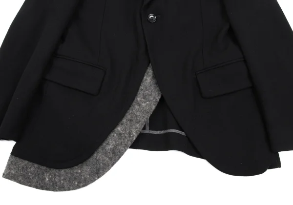 COMME des GARCONS HOMME PLUS Felt Wool Paste Design 1B Jacket K-165644_010