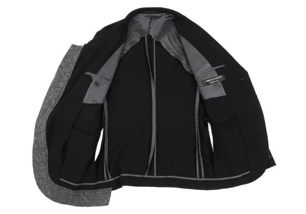 COMME des GARCONS HOMME PLUS Felt Wool Paste Design 1B Jacket K-165644_015