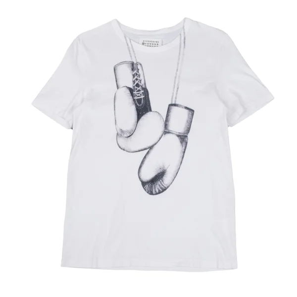 Martin Margiela 10 Glove Printed T Shirt White 46 K-165647_001