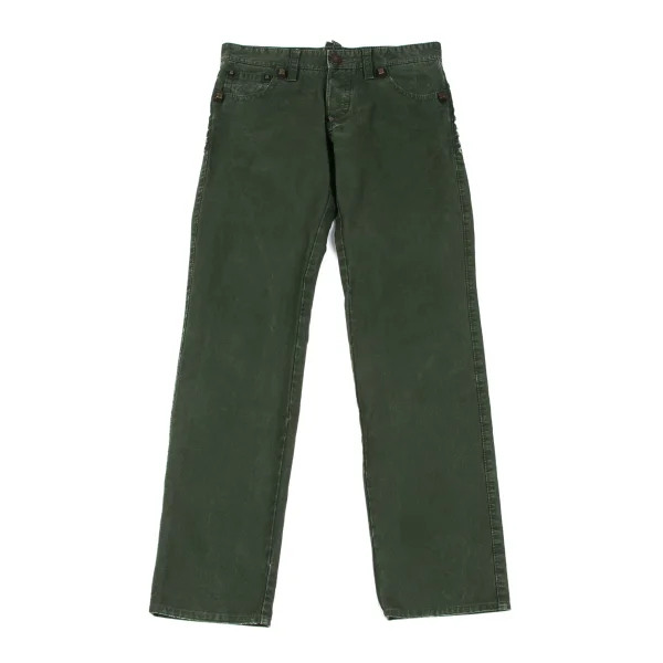 DSQUARED2 Cotton Studded Design Pants Green 44 K-165651_001