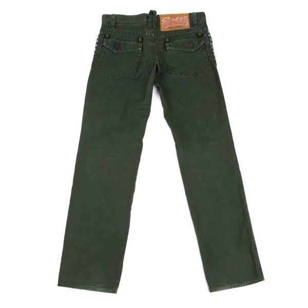 DSQUARED2 Cotton Studded Design Pants K-165651_012