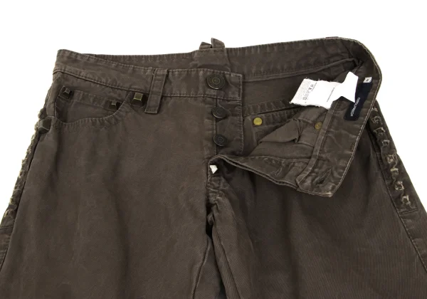 DSQUARED2 Cotton Studded Design Pants K-165652_008