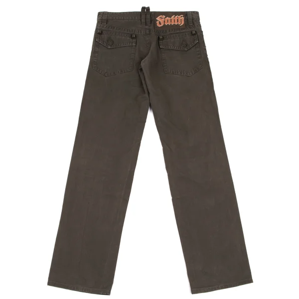 DSQUARED2 Cotton Studded Design Pants K-165652_012