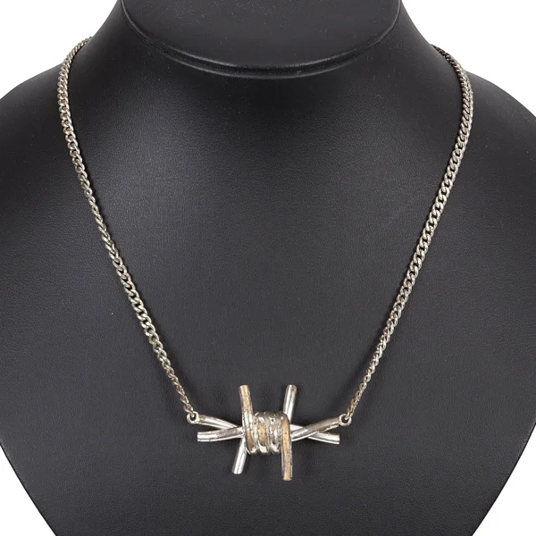Maison Martin Margiela 11 Barbed wire Necklace Silver  K-165657_001