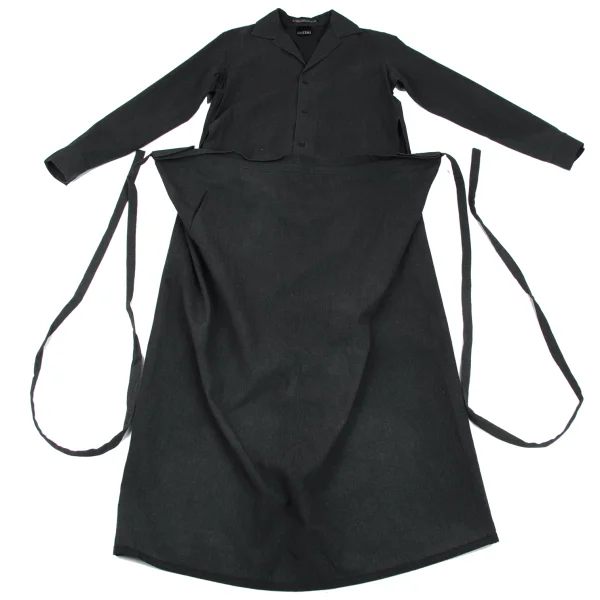Y's bis LIMI Wool Waist String Long Shirt Dress K-165659_002