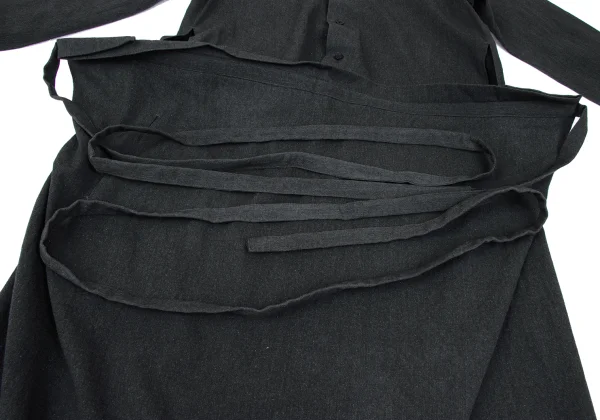 Y's bis LIMI Wool Waist String Long Shirt Dress K-165659_014