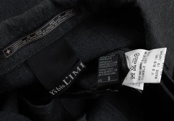 Y's bis LIMI Wool Waist String Long Shirt Dress K-165659_018