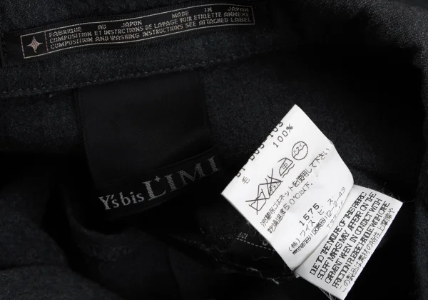 Y's bis LIMI Wool Waist String Long Shirt Dress K-165659_019