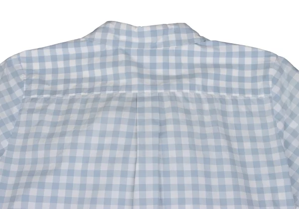 tricot COMME des GARCONS Frill Round Collar Checked Short Sleeve Shirt K-165660_016