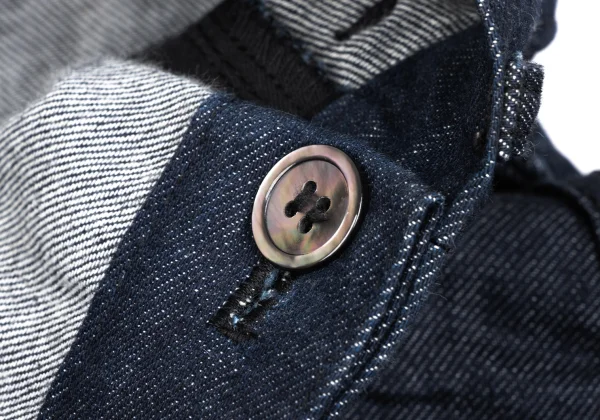 tricot COMME des GARCONS Switching Tiered Zip Denim Skirt K-165661_008