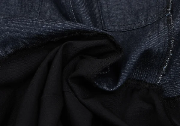 tricot COMME des GARCONS Switching Tiered Zip Denim Skirt K-165661_017