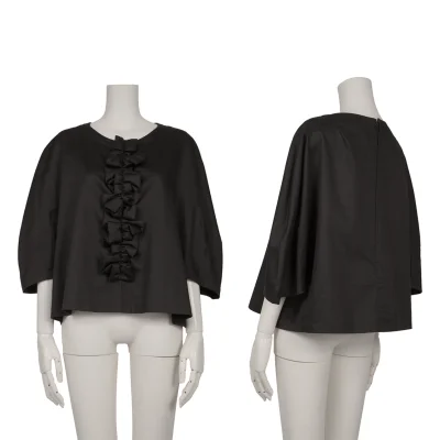 COMME des GARCON Cotton Ribbon Front Blouse