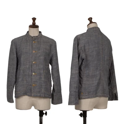 45rpm 45R Linen Cotton Band Collar Jacket