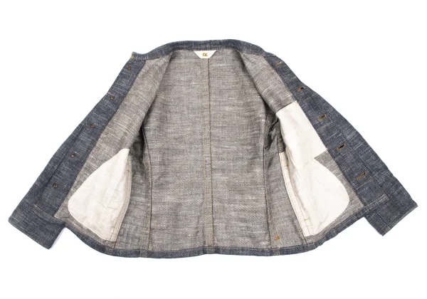 45rpm 45R Linen Cotton Band Collar Jacket K-165666_010