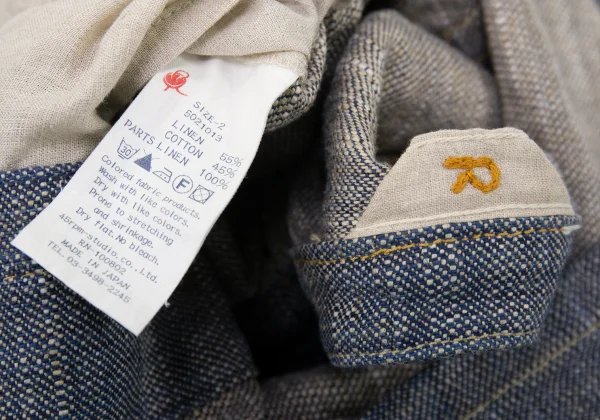 45rpm 45R Linen Cotton Band Collar Jacket K-165666_014