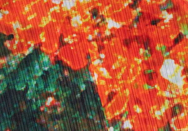 PLEATS PLEASE Colorful Graphic Print Short Cardigan K-165667_013