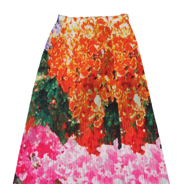 PLEATS PLEASE Colorful Graphic Print Skirt K-165668_003