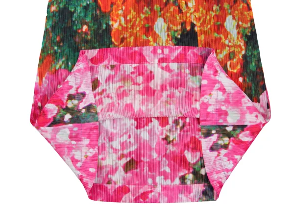 PLEATS PLEASE Colorful Graphic Print Skirt K-165668_007