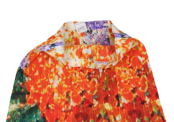 PLEATS PLEASE Colorful Graphic Print Short Cardigan & Skirt K-165669_015