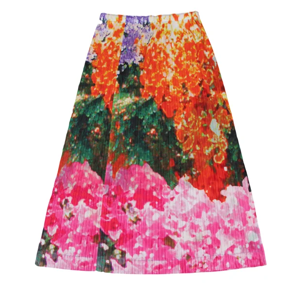 PLEATS PLEASE Colorful Graphic Print Short Cardigan & Skirt K-165669_018