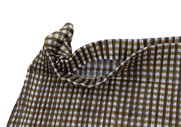 PLEATS PLEASE Check Graphic Print Bolero K-165675_004