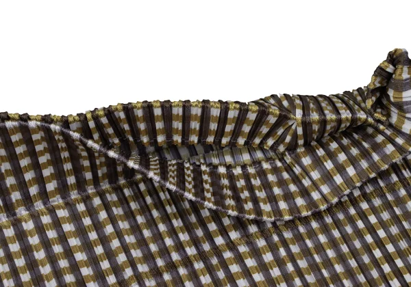 PLEATS PLEASE Check Graphic Print Bolero K-165675_005