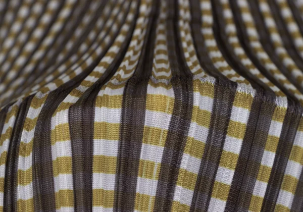 PLEATS PLEASE Check Graphic Print Bolero K-165675_011