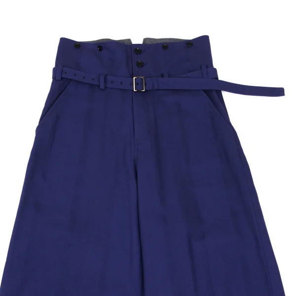 Y's Cotton High-waist Striped Weave Pants K-165676_002