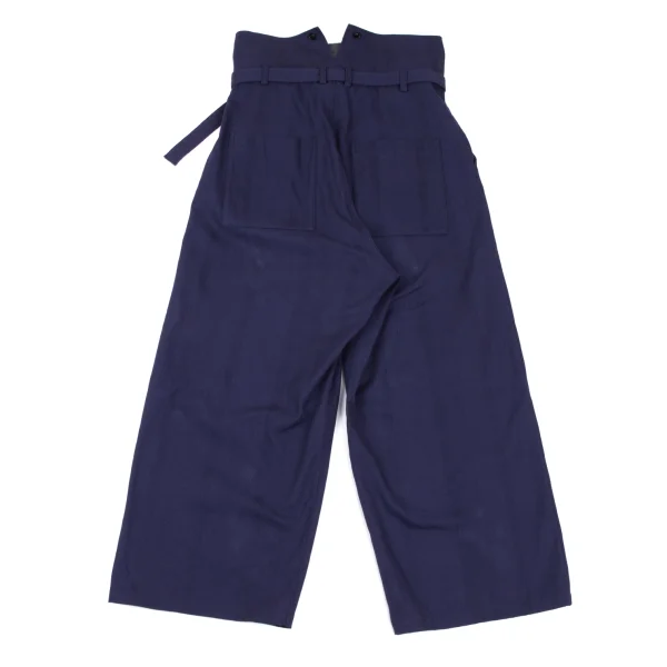 Y's Cotton High-waist Striped Weave Pants K-165676_013