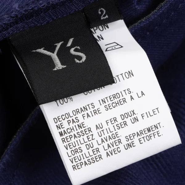 Y's Cotton High-waist Striped Weave Pants K-165676_019