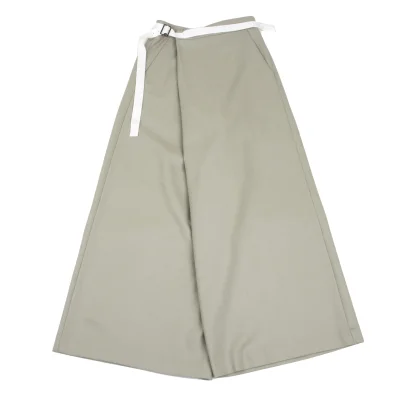 Y's PINK Wool Belted Super Wide Pants