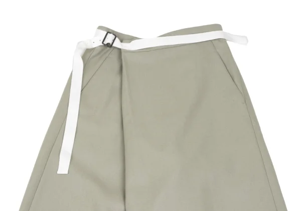 Y's PINK Wool Belted Super Wide Pants K-165677_003