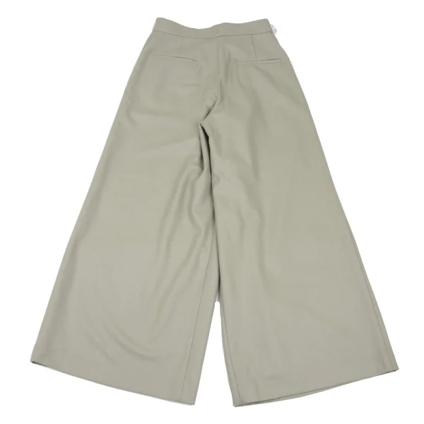 Y's PINK Wool Belted Super Wide Pants K-165677_010