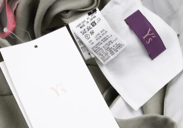 Y's PINK Wool Belted Super Wide Pants K-165677_014