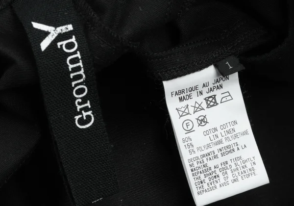 Ground Y Cotton Linen Tuck Wide Pants K-165678_016