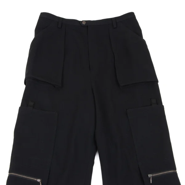 HIROKO KOSHINO TRUNK Poly Rayon Drawstring Cargo Pants K-165680_002