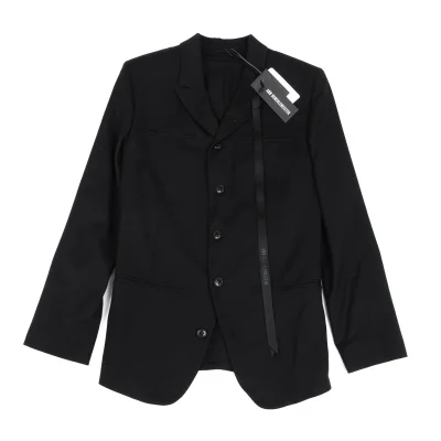 ANN DEMEULEMEESTE Wool Strap Design Jacket