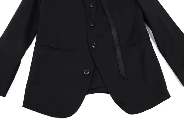 ANN DEMEULEMEESTE Wool Strap Design Jacket K-165685_009